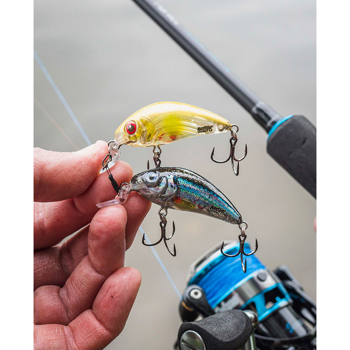 Vobler Salmo Rattlin Hornet Shallow, Clear Holo Smelt, 3.5cm, 3g 