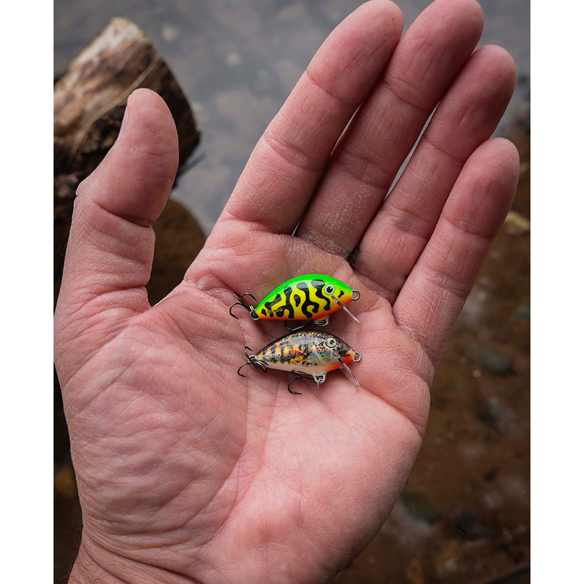 Vobler Salmo Tiny Floating, Green Tiger, 3.0cm, 2.0g