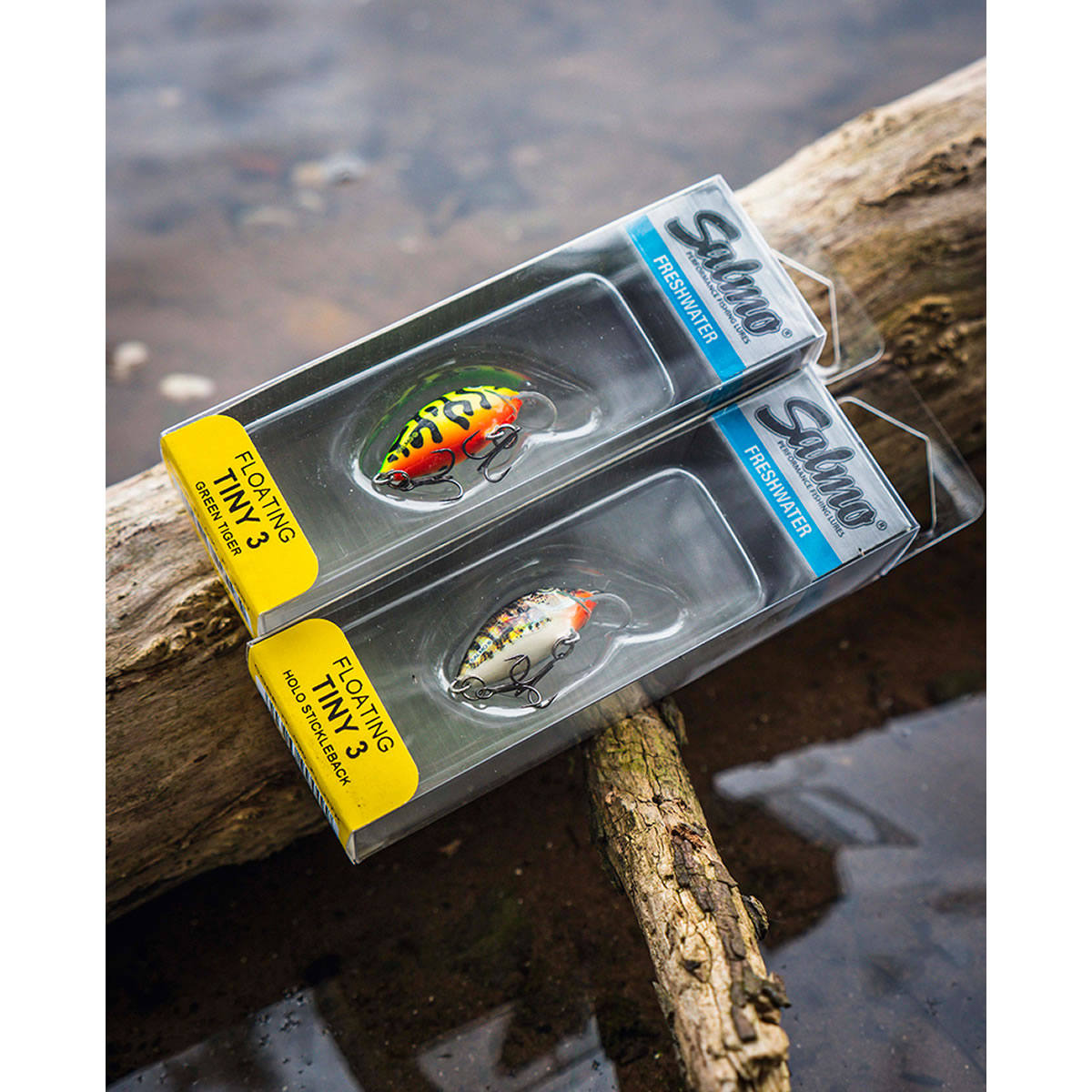 Vobler Salmo Tiny Floating, Green Tiger, 3.0cm, 2.0g