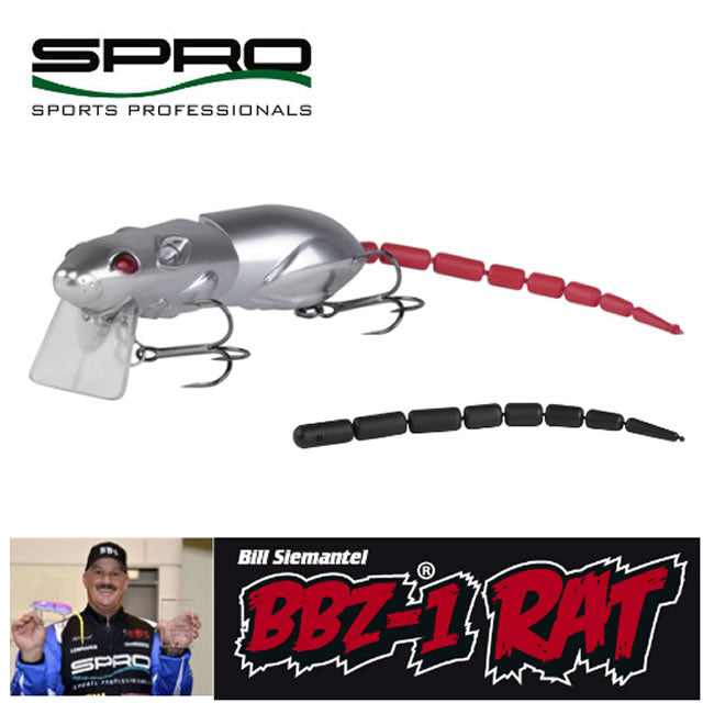 Vobler Spro BBZ 1 Rat Baby 30 Crome Silver Floating, 8.3cm, 16g