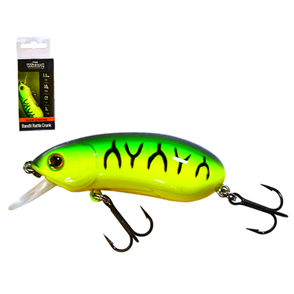 Vobler WIZARD Bandit Rattle Crank, Slow-Sinking, Culoare CT, 5.5cm, 10g, 1buc/pac