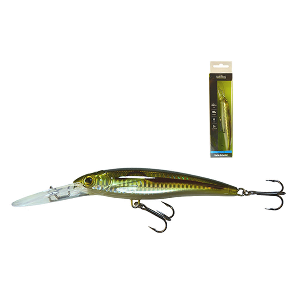 Vobler WIZARD Ratlle Subwater Floating, 12cm, 30g, Culoare SG, 1buc/pac