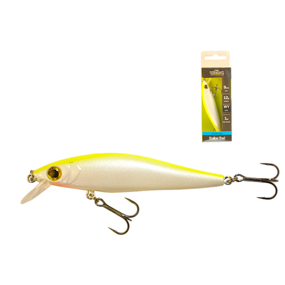 Vobler WIZARD Shallow Shad Slow Sinking, Culoare WY, 9cm, 12g, 1buc/pac