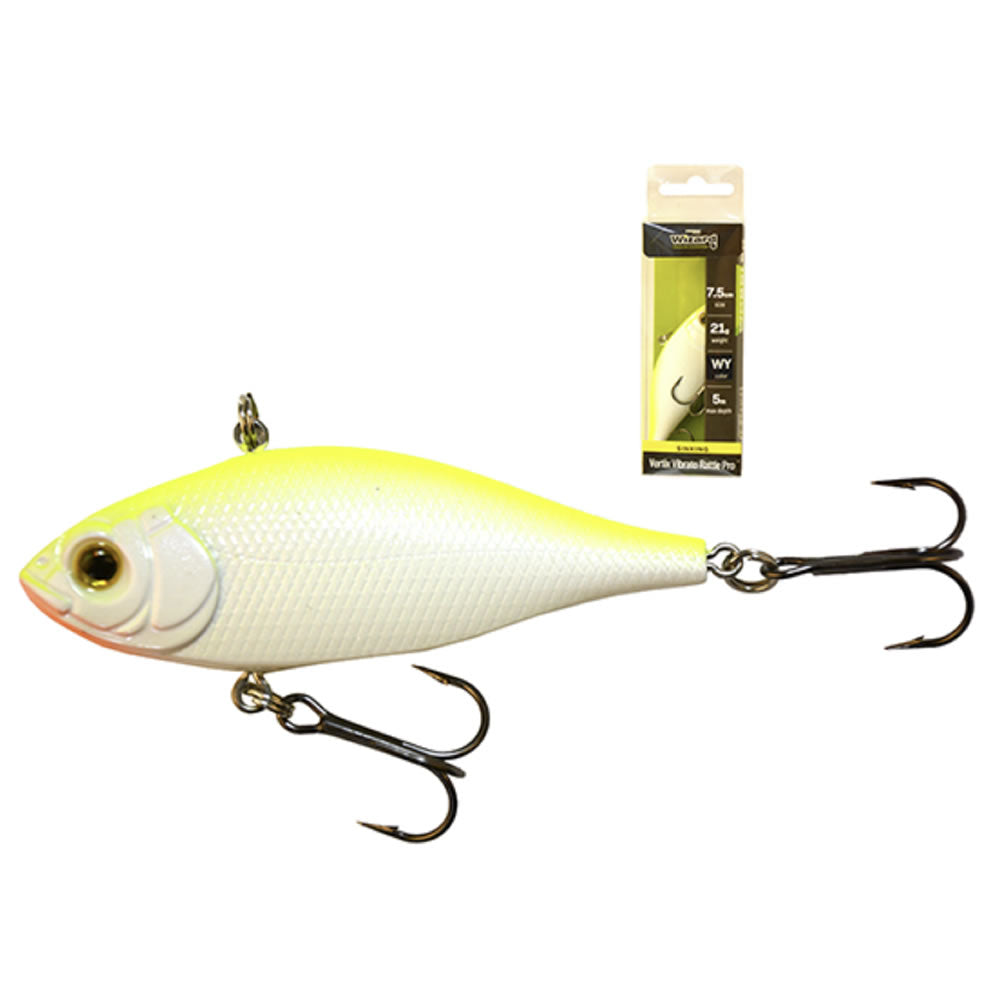 Vobler WIZARD Vertix Vibrato Rattle Pro Sinking, Culoare WY, 7.5cm, 21g, 1buc/pac