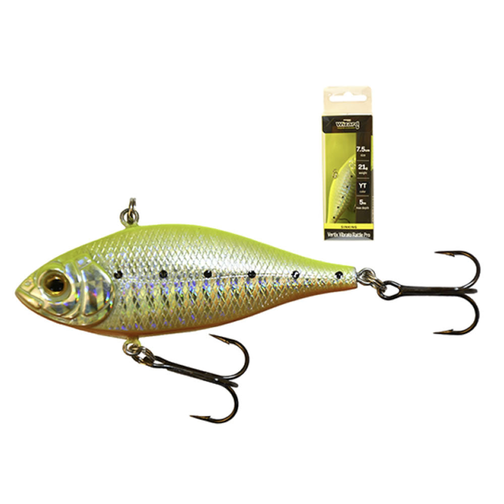 Vobler WIZARD Vertix Vibrato Rattle Pro Sinking, Culoare YT, 7.5cm, 21g, 1buc/pac