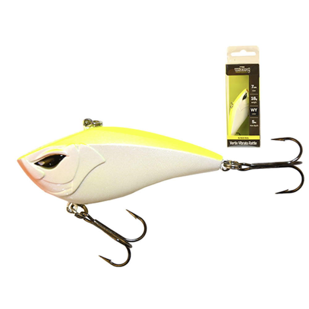 Vobler WIZARD Vertix Vibrato Rattle Sinking, Culoare WY, 7cm, 16g, 1buc/pac