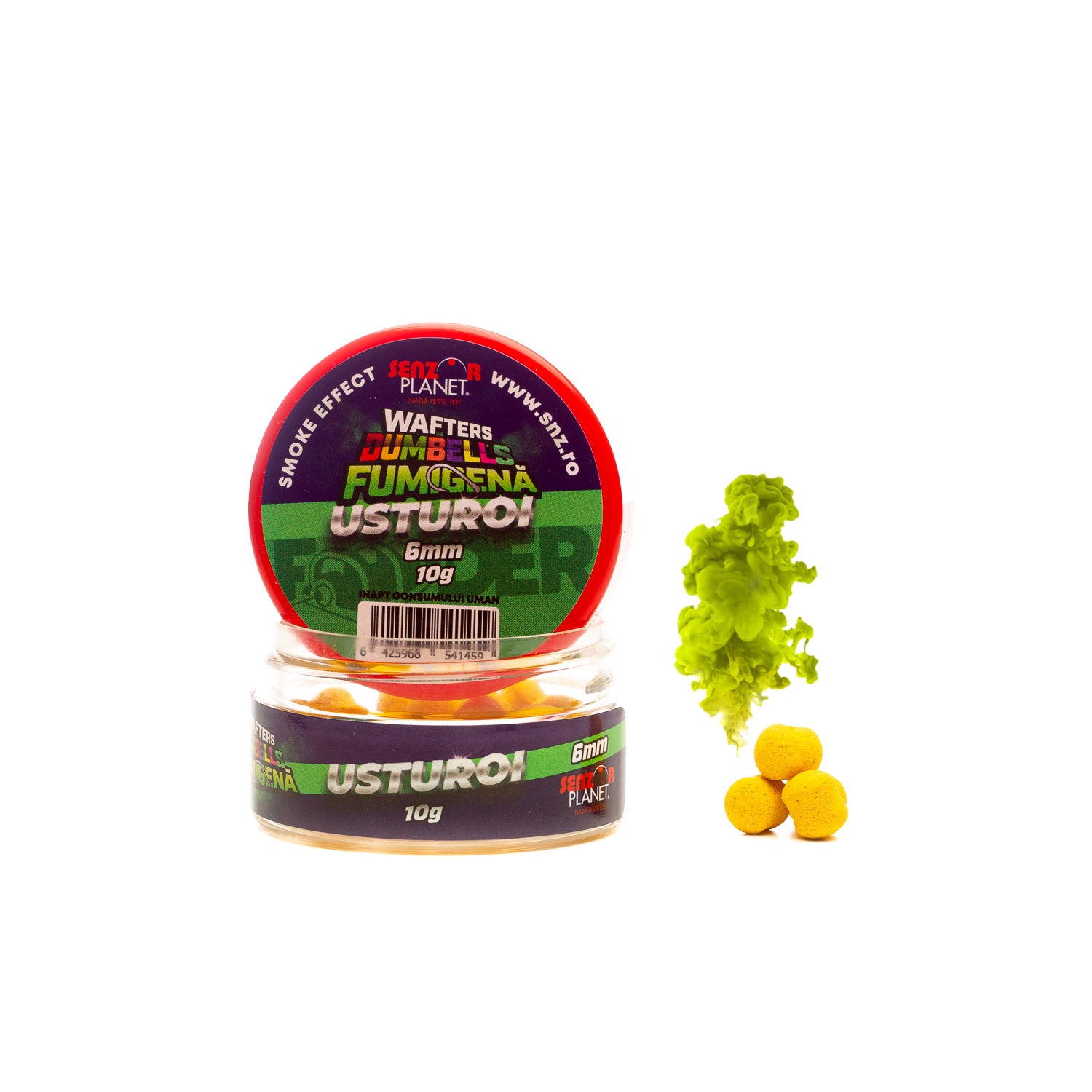 WAFTERS DUMBELLS Senzor FUMIGENA METHOD FEEDER USTUROI 6mm 10g