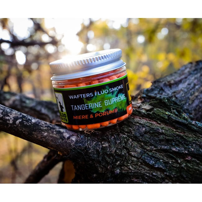 Wafter 2.20 Baits Tangerine Supreme Fluo Smoke 10mm, Portocaliu, Miere &amp; Porumb