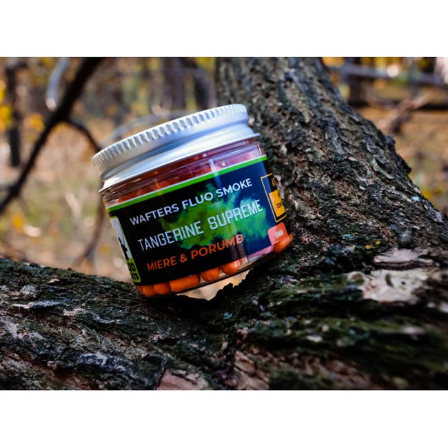 Wafter 2.20 Baits Tangerine Supreme Fluo Smoke 10mm, Portocaliu, Miere &amp; Porumb