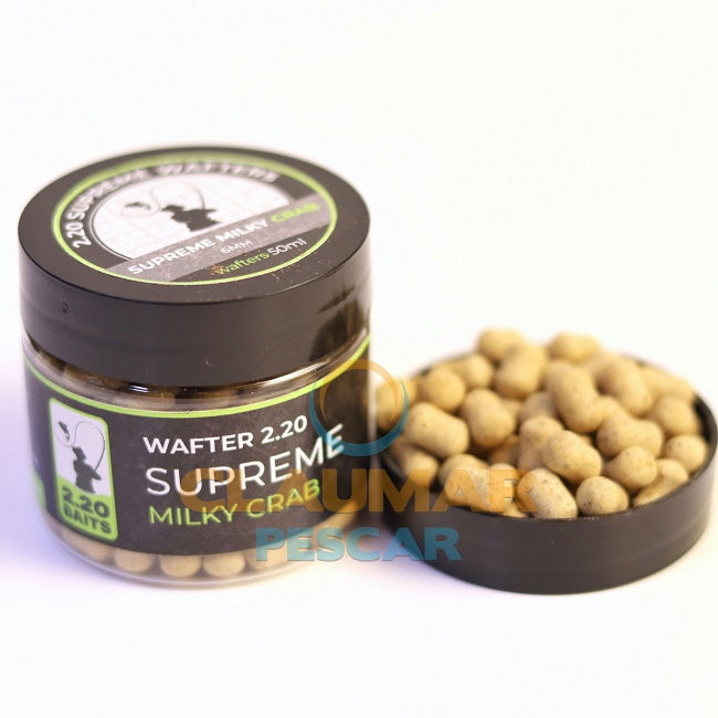 Wafter  220Baits 6 mm  Natur Milky Crab