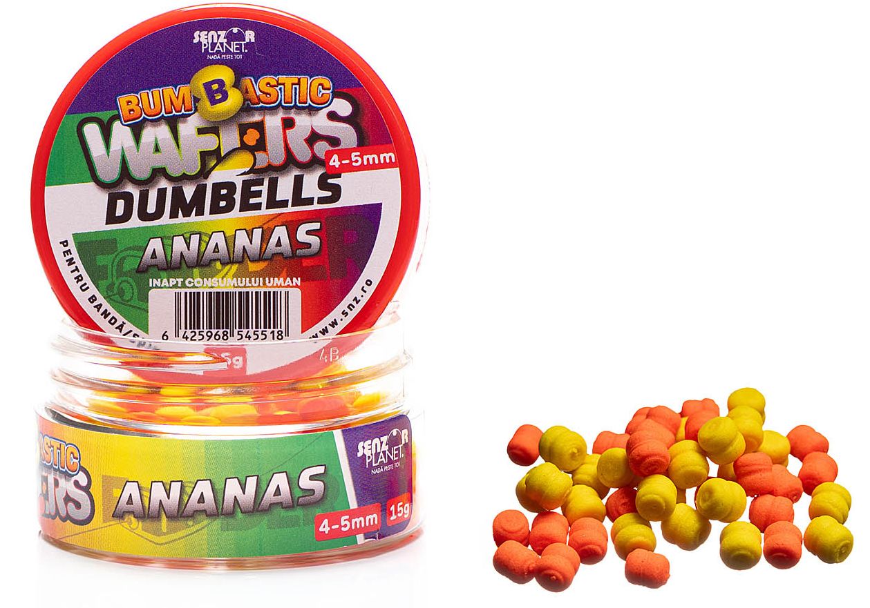Wafter SENZOR Bumbastic Dumbells Pentru Banda, Ananas, 4-5mm, 15g