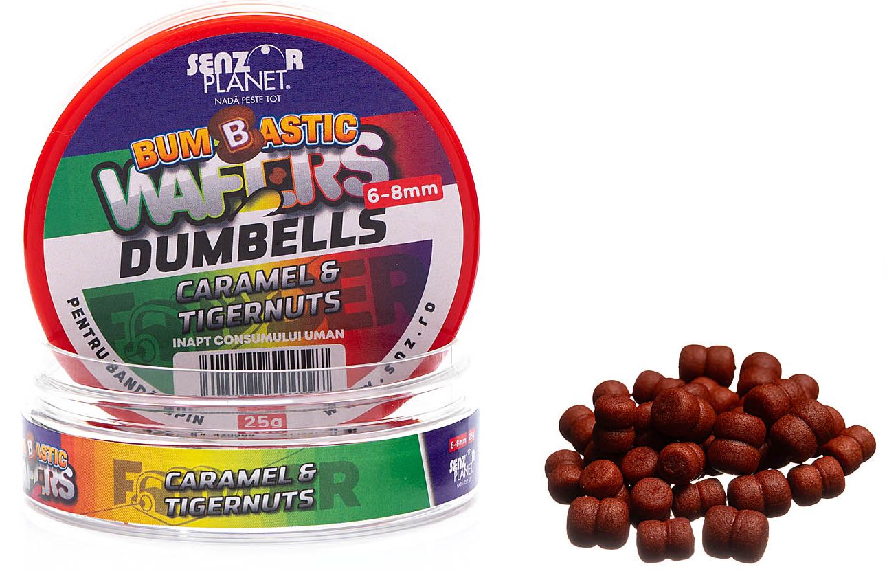 Wafter SENZOR Bumbastic Dumbells Pentru Banda, Caramel Tiger, 6-8mm, 25g