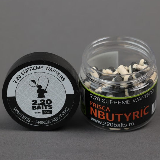 Wafters 2.20 Baits Supreme Alb - Negru Frisca &amp; N-Butyric 50ml