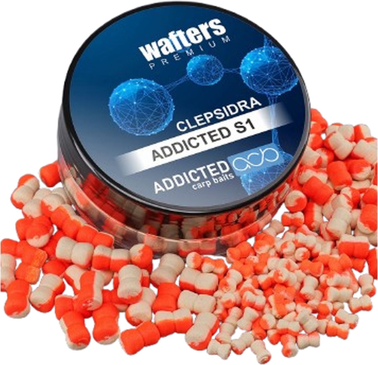 Wafters ADDICTED CARP BAITS Clepsidra Premium, S1, 3.5mm, 40ml