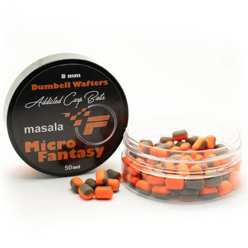 Wafters Addicted Carp Baits Dumbell Fantasy, Masala, 8mm, 50ml