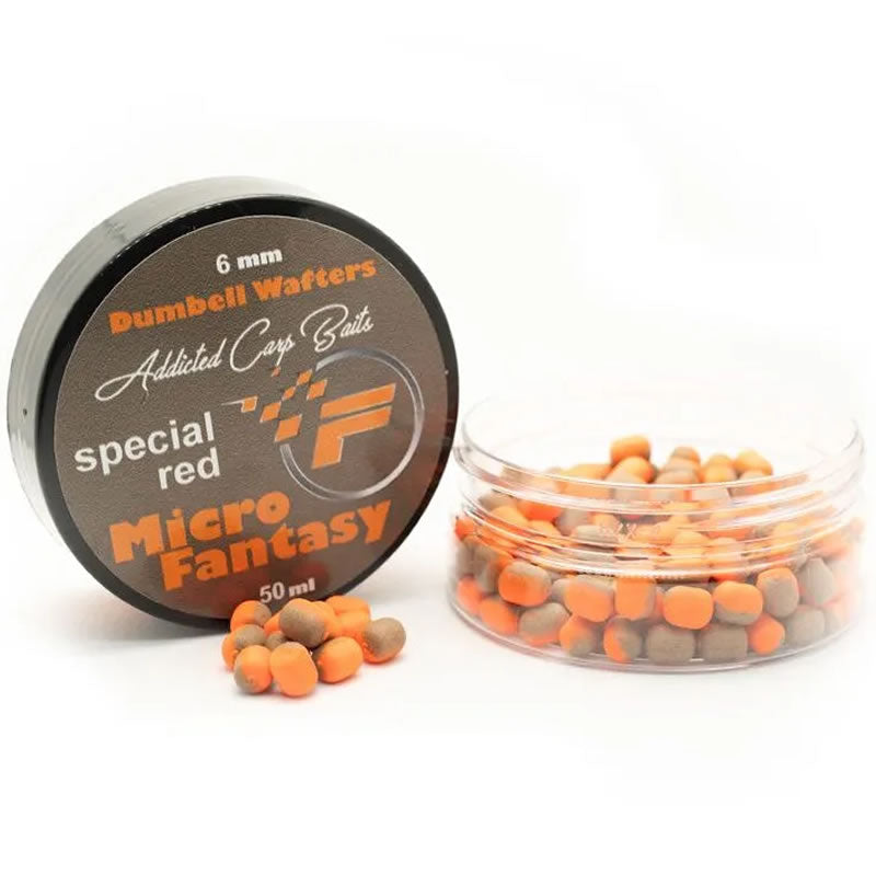 Wafters Addicted Carp Baits Dumbell Fantasy, Special Red, 6 mm, 50ml