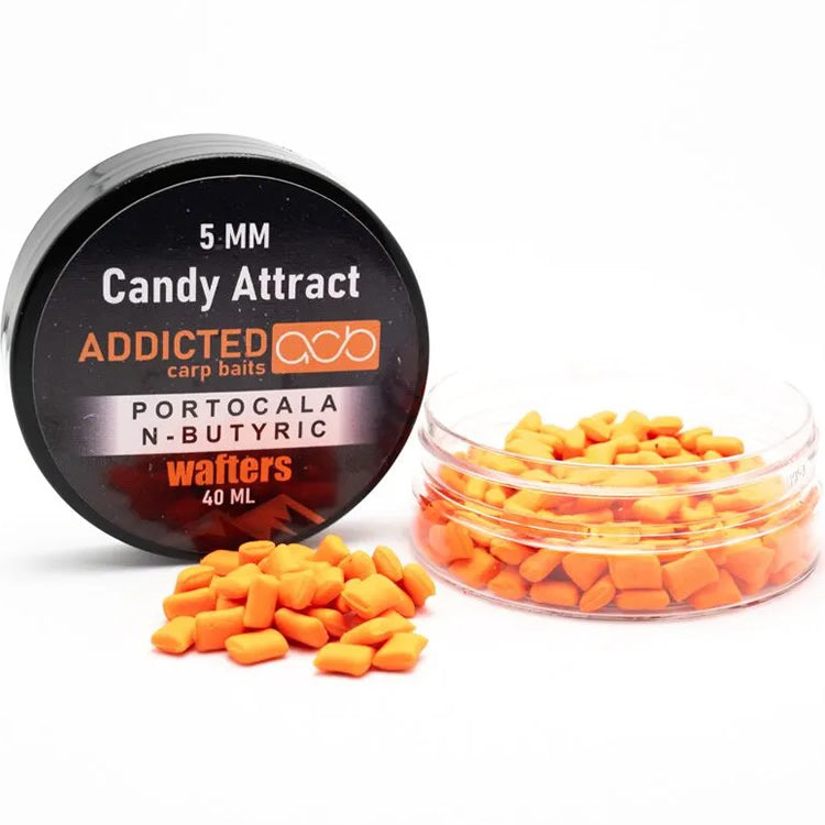 Wafters Addicted Carp Baits Pillow Candy Attract, Portocala &amp; N-Butyric, Portocaliu, 5mm, 40ml