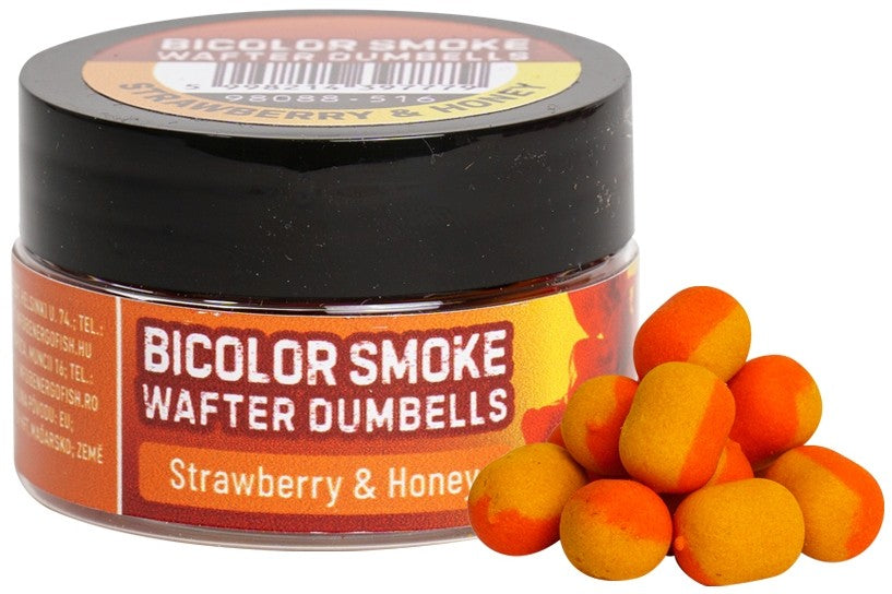 Wafters Benzar Mix Bicolor Smoke Wafter Dumbells Strawberry Honey 10x8mm