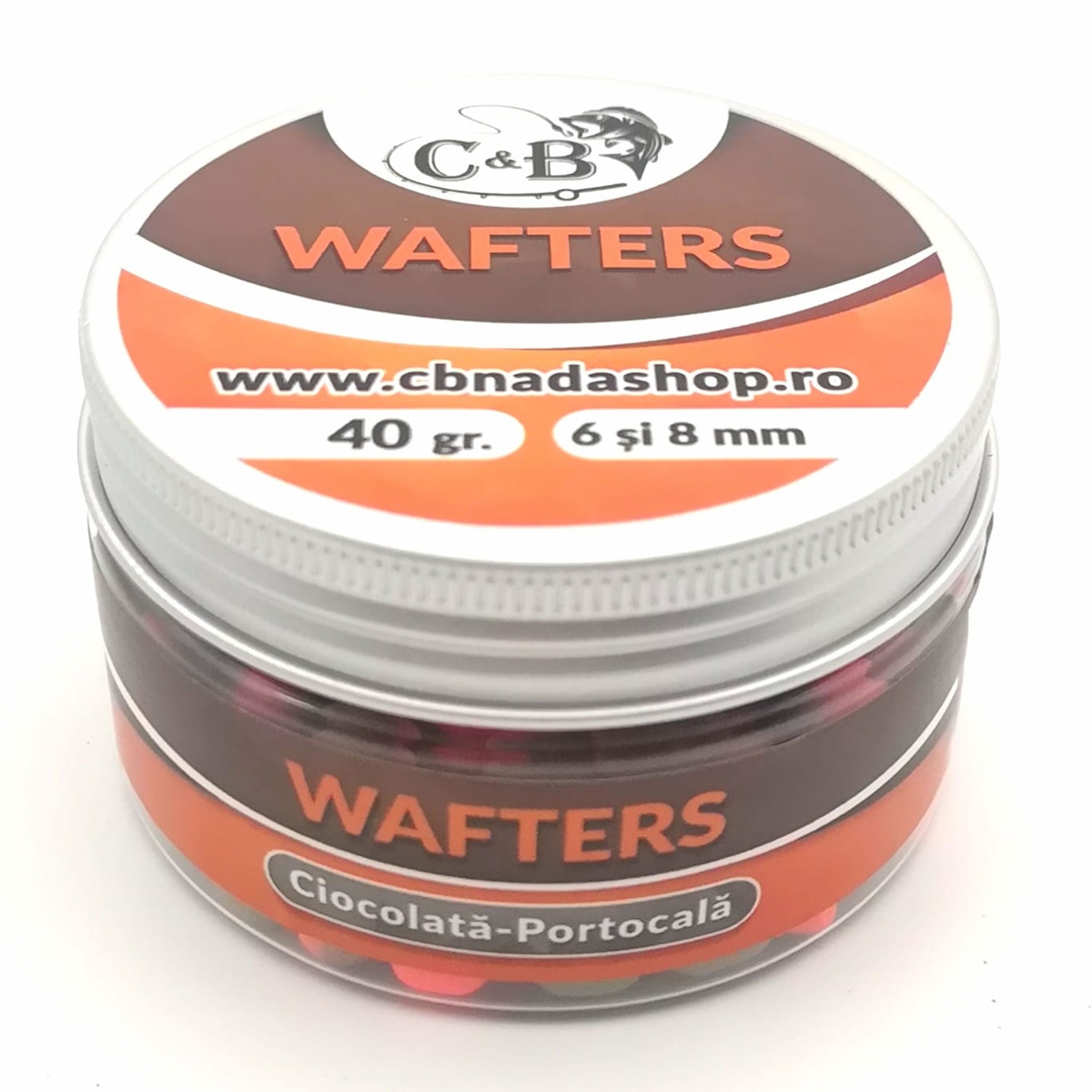Wafters C&amp;B Ciocolata &amp; Portocala, 6/8mm, 40g