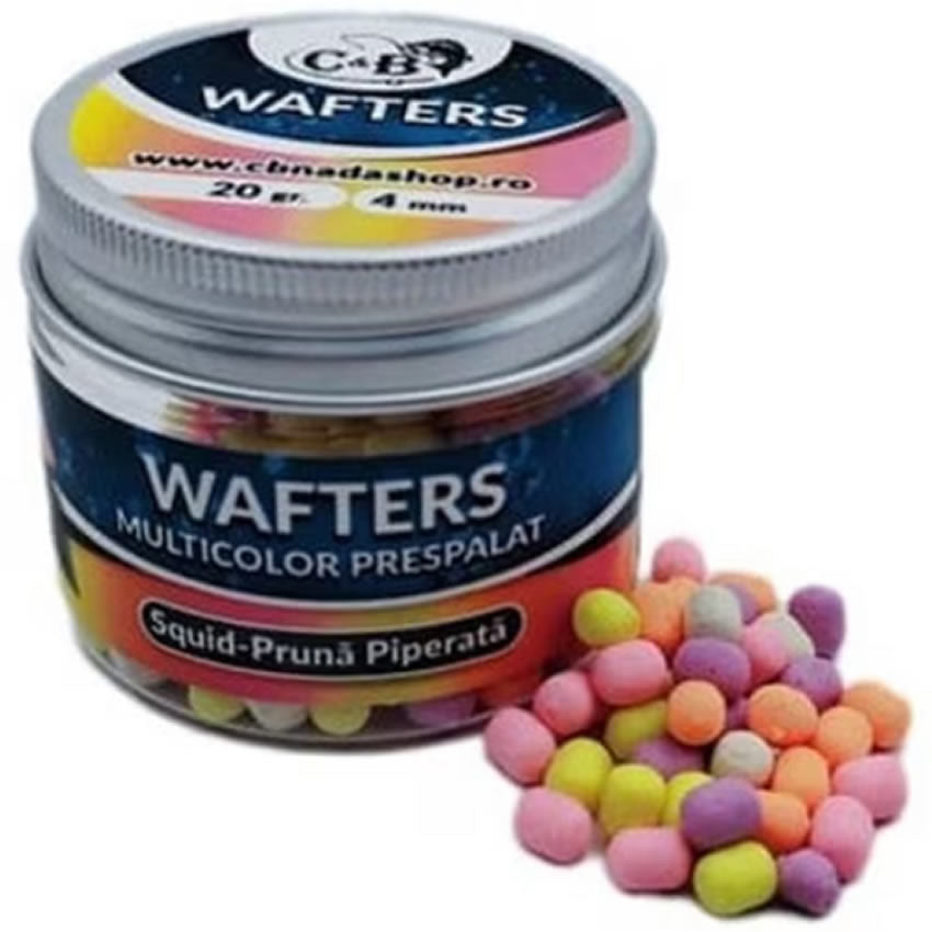 Wafters C&amp;B Prespalat Squid- Pruna Piperata, 4mm, 20g