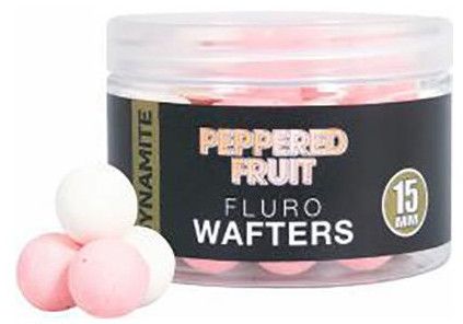 Wafters DYNAMITE BAITS Peppered Fruit Fluo Wafter 15mm