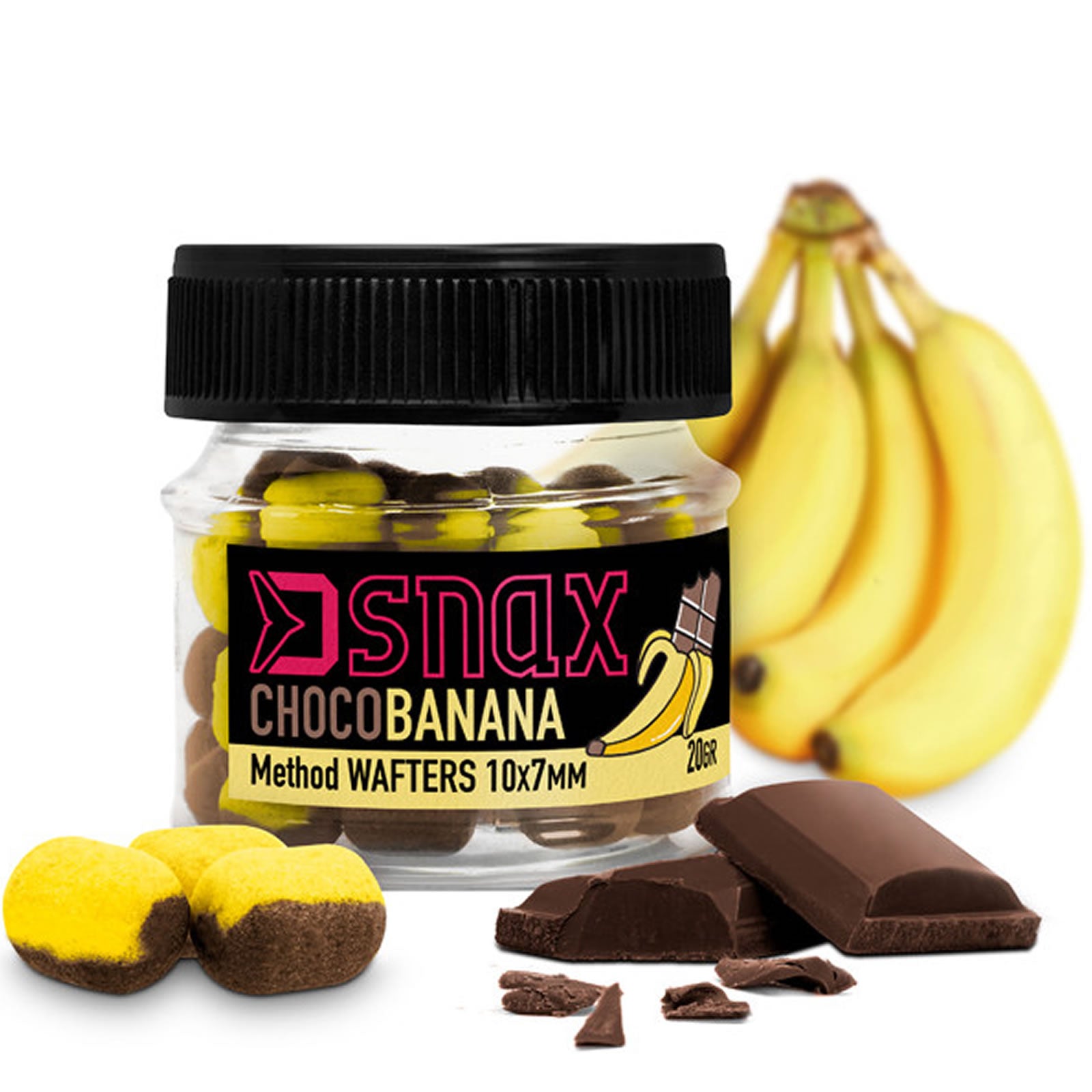 Wafters Delphin D SNAX WAFT, Ciocolata &amp; Banana, 10x7mm, 20g