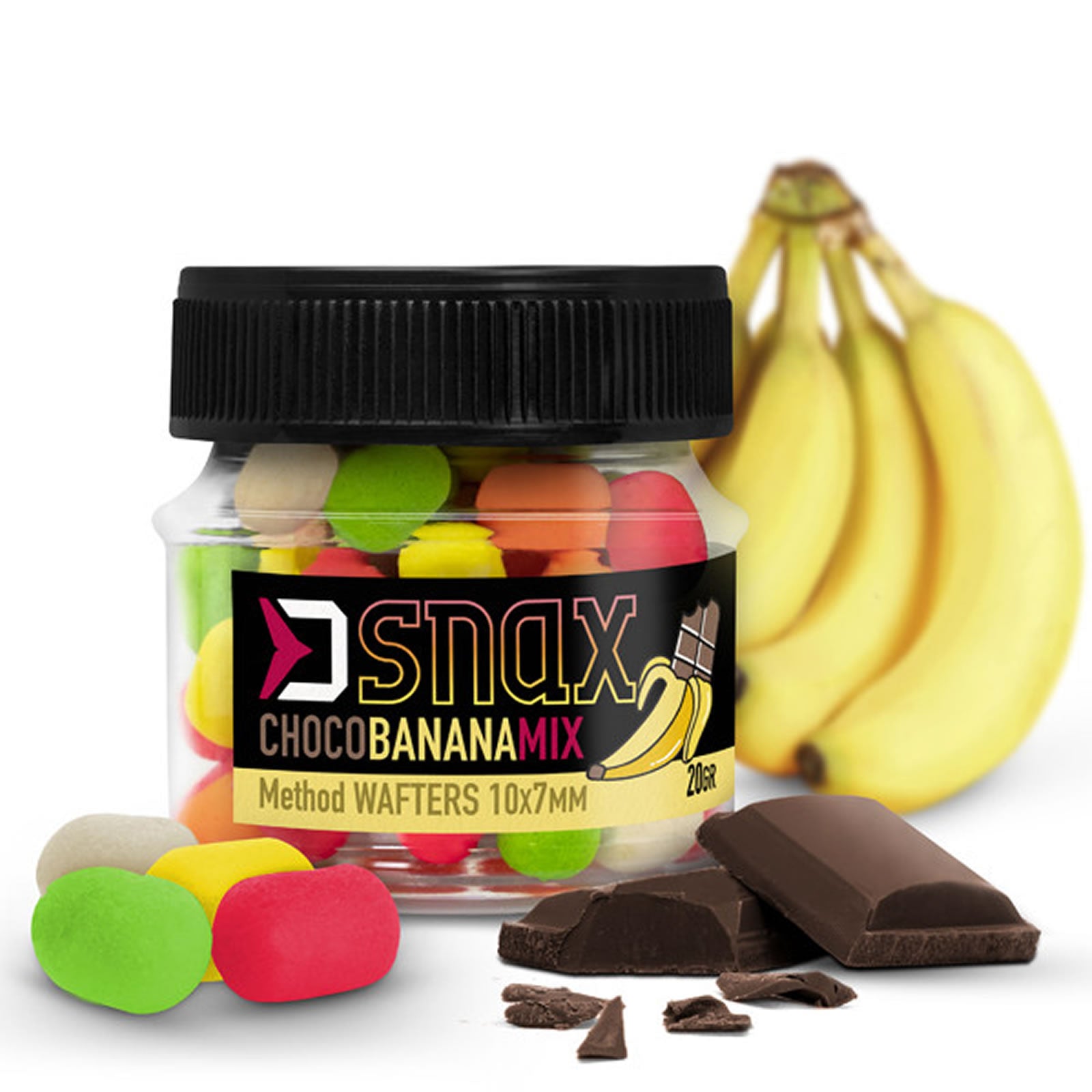 Wafters Delphin Mix D SNAX WAFT, Ciocolata &amp; Banana, 10x7mm, 20g
