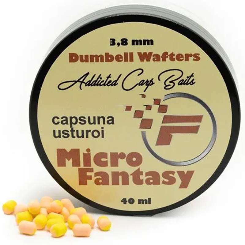 Wafters Dumbell Addicted Carp Baits Fantasy Capsuna &amp; Usturoi, 3.8 mm