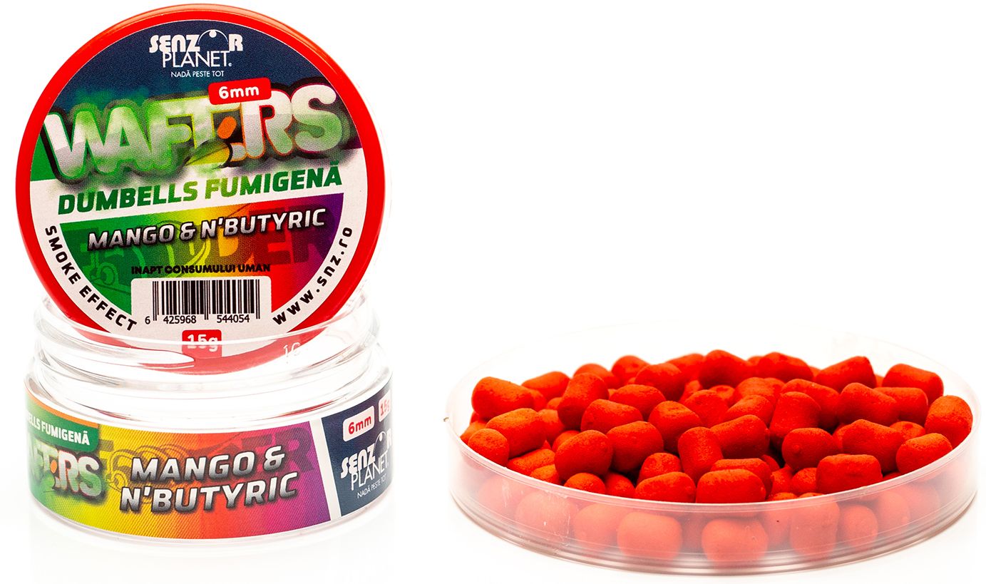 Wafters Dumbells Senzor Fumigena, Mango &amp; N'Butyric, 6mm, 15g