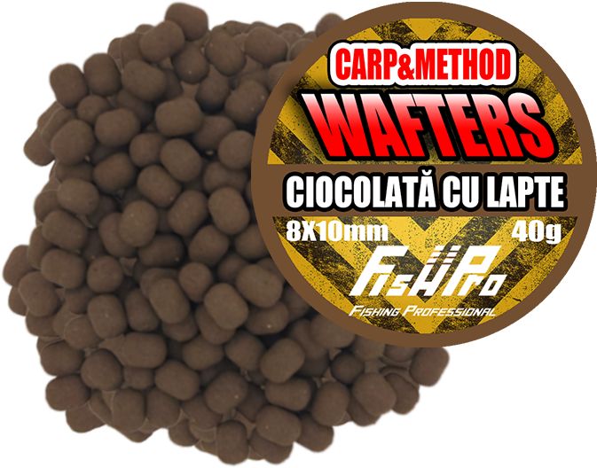 Wafters FISH PRO Carp &amp; Method, Ciocolata Cu Lapte, 8x10cm, 40g
