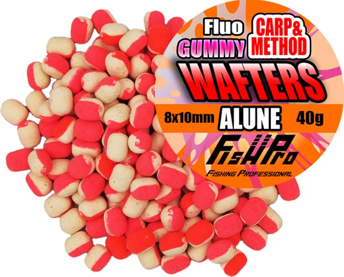Wafters FISH PRO Carp&amp;Method Gummy Fluo, Alune, 8x10cm, 40g