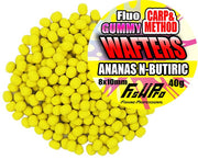 Wafters FISH PRO Carp&amp;Method Gummy Fluo, Ananas N-Butyric, 8x10cm, 40g