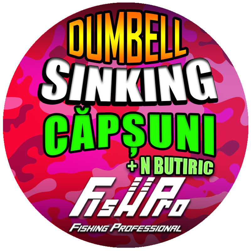 Wafters FISH PRO Dumbell Sinking, Capsuni &amp; N-Butyric, 40g