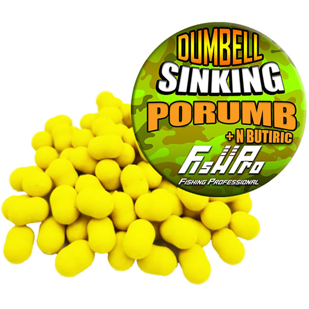Wafters FISH PRO Dumbell Sinking, Porumb &amp; N-Butyric, 40g