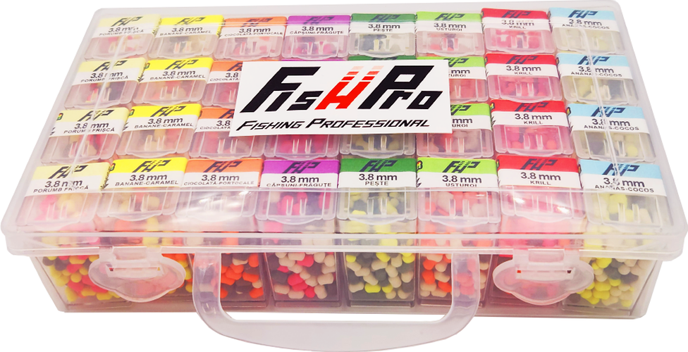 Wafters Fish Pro Easy Open Mega Box, 8 Arome, Multicolor, 3.8x5m, 200buc