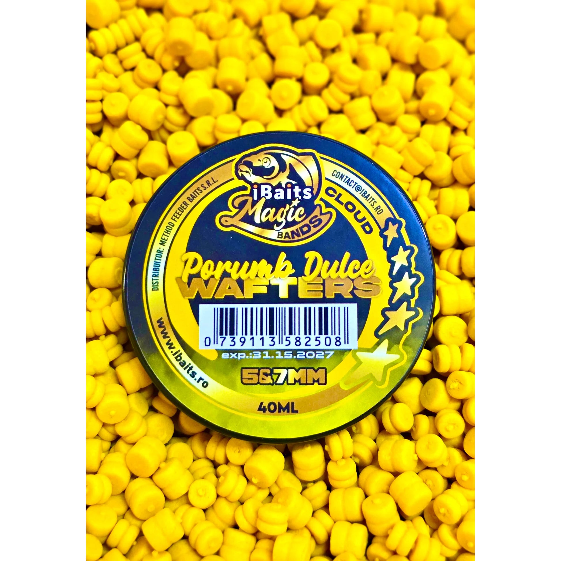 Wafters IBAITS Magic Bands Wafters, Porumb Cloud, 5mm/7mm, 40ml