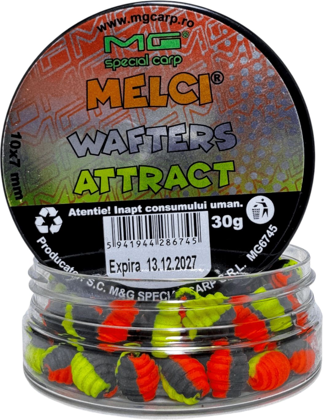 Wafters MG Special Carp Mini Melci, Attract, 10x7mm, 30g