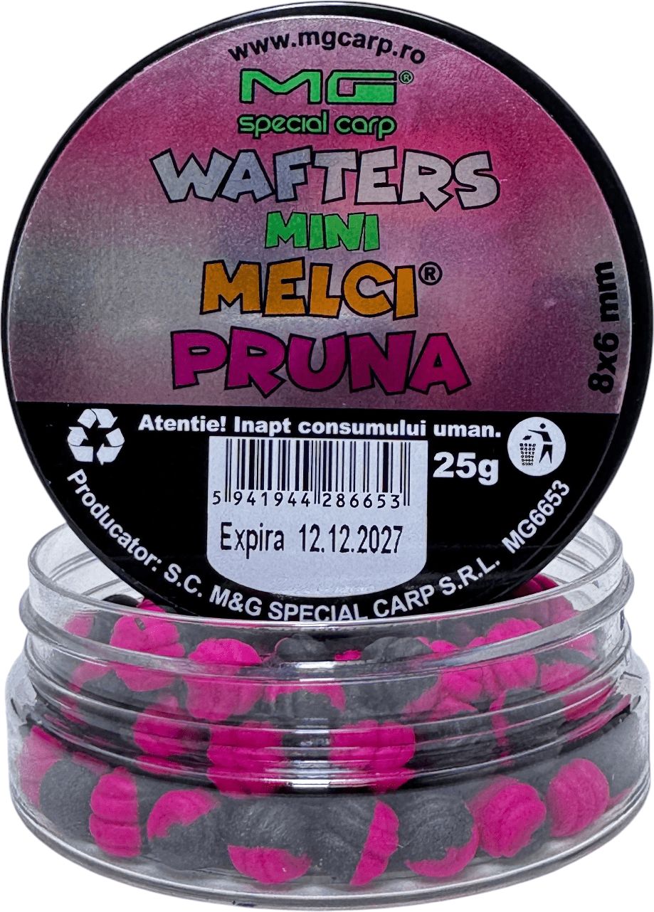 Wafters MG Special Carp Mini Melci, Pruna, 8x6mm, 25g