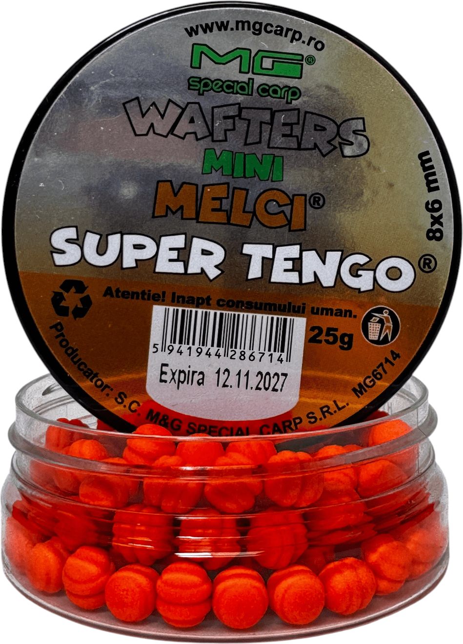 Wafters MG Special Carp Mini Melci, Super Tengo, 8x6mm, 25g