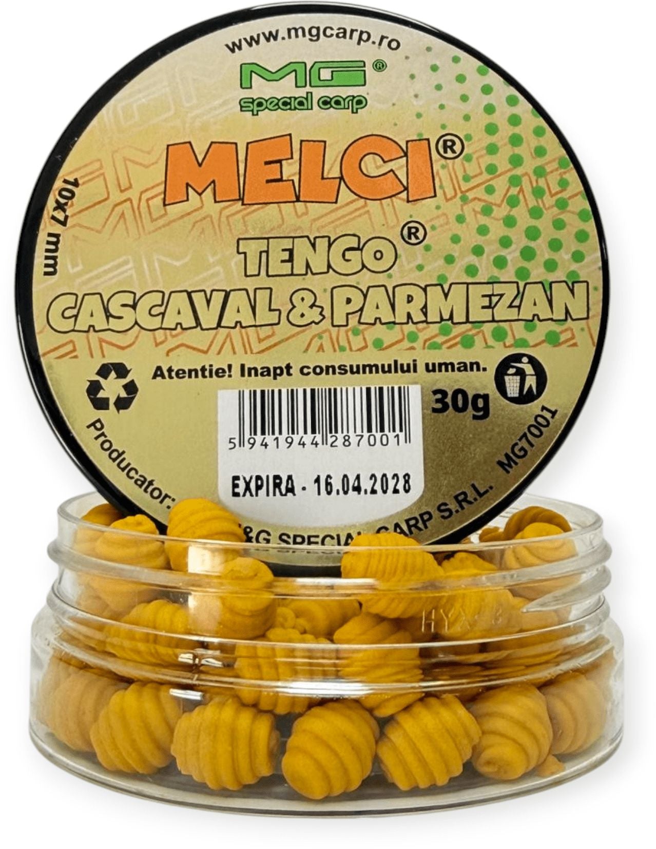 Wafters MG Special Carp Mini Melci, Tengo Cascaval Parmezan, 10x7mm, 30g