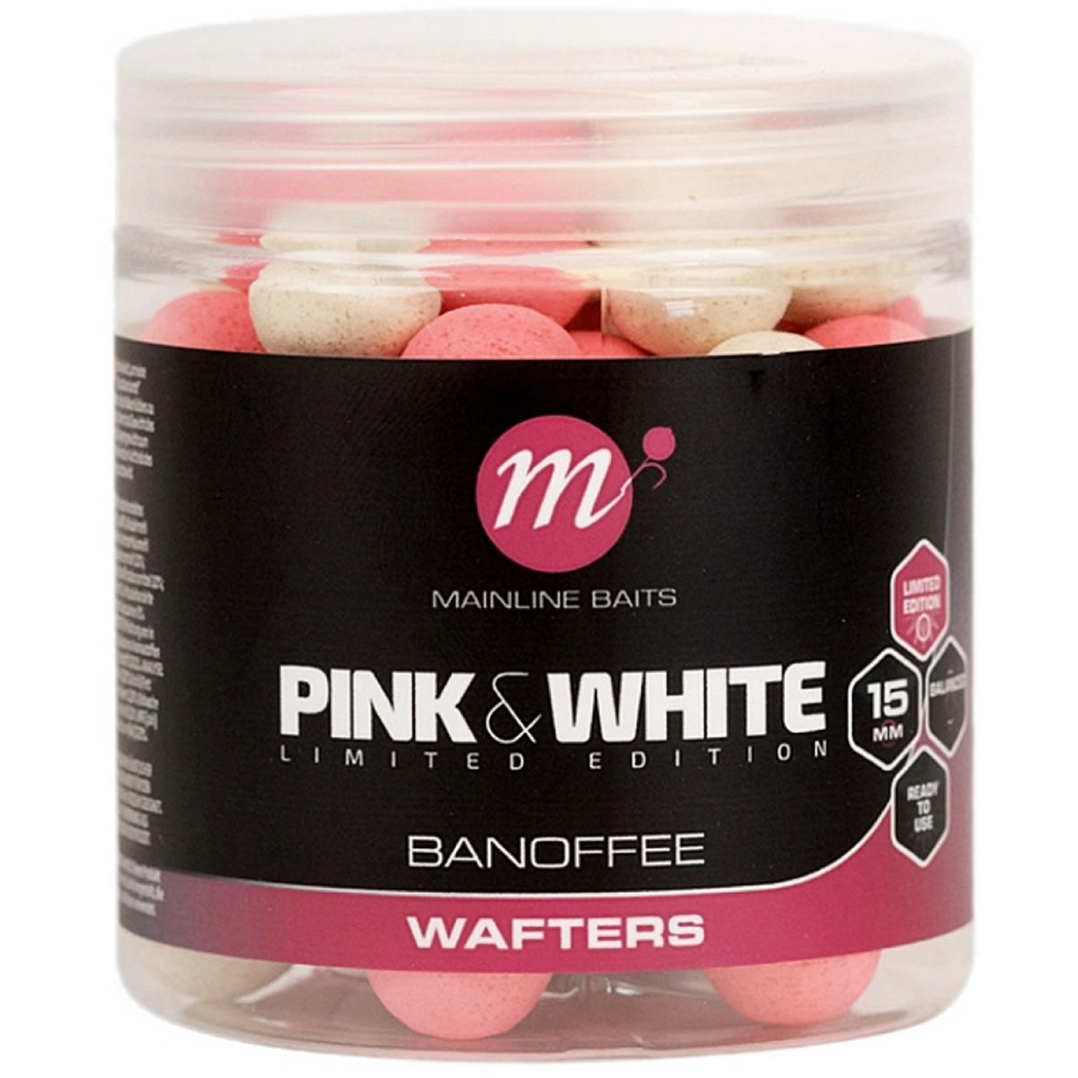 Wafters Mainline Fluo Roz &amp; Alb, Banoffe, 15mm