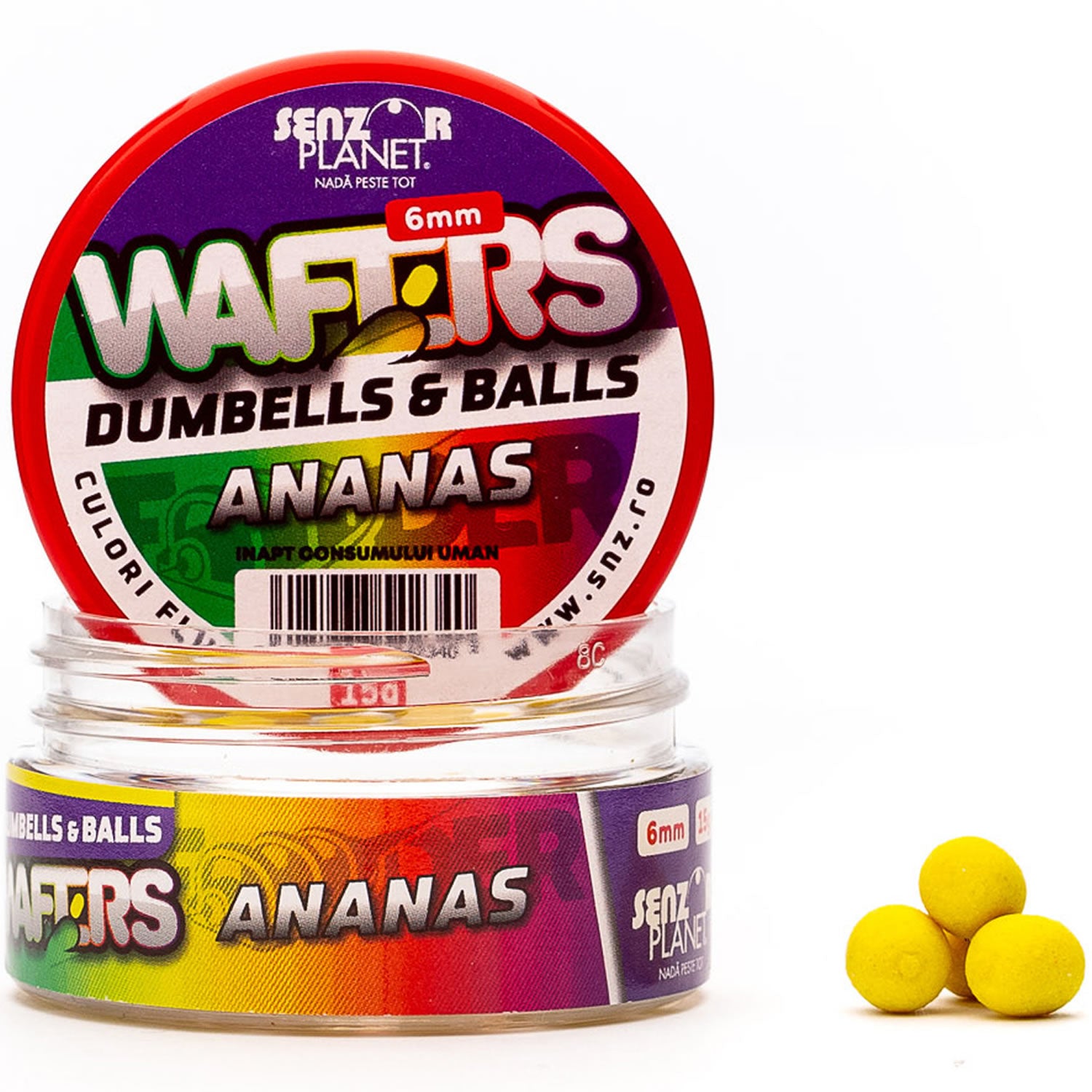 Wafters Senzor Planet Dumbells &amp; Balls, Ananas, 6mm, 15g