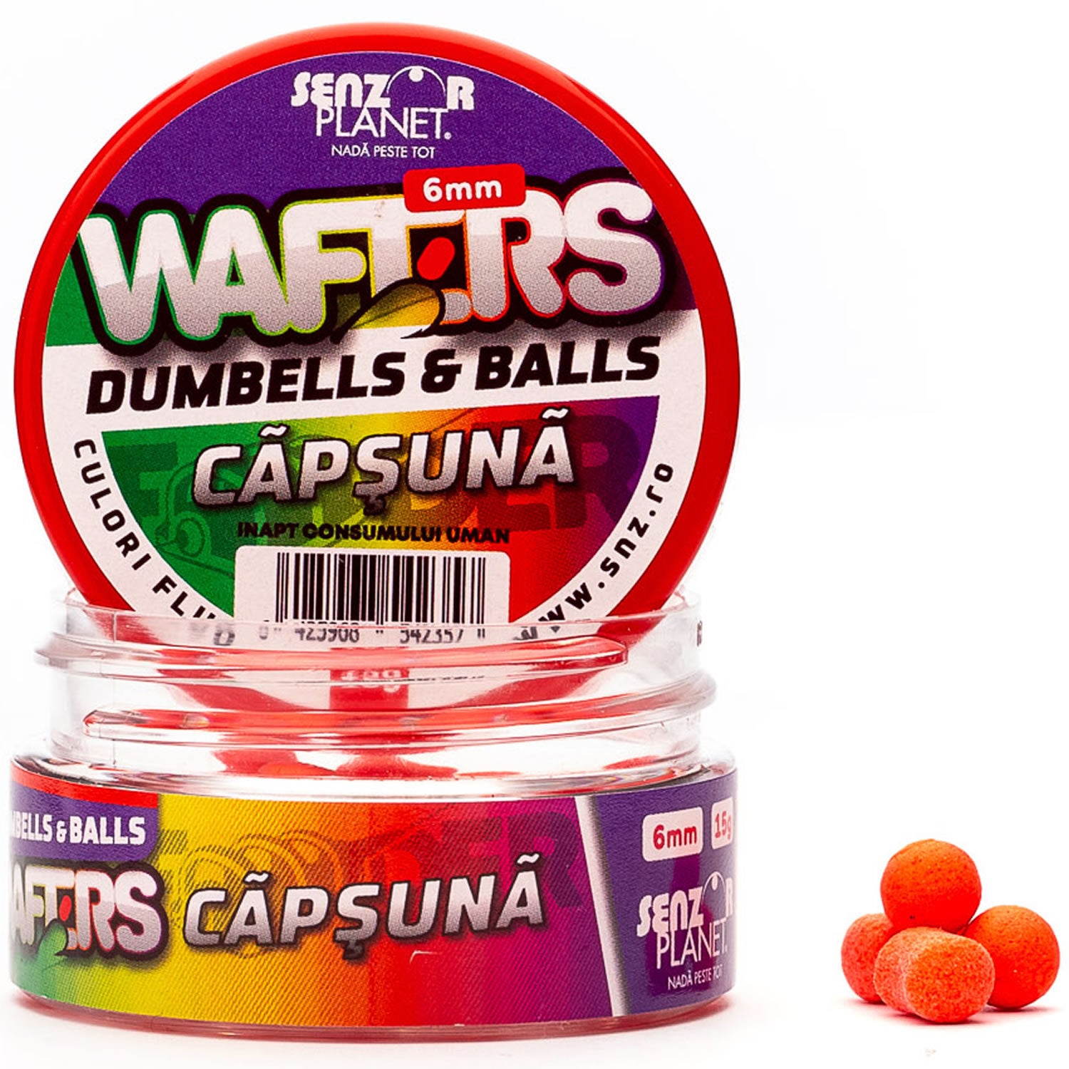Wafters Senzor Planet Dumbells &amp; Balls, Capsuna, 6mm, 15g