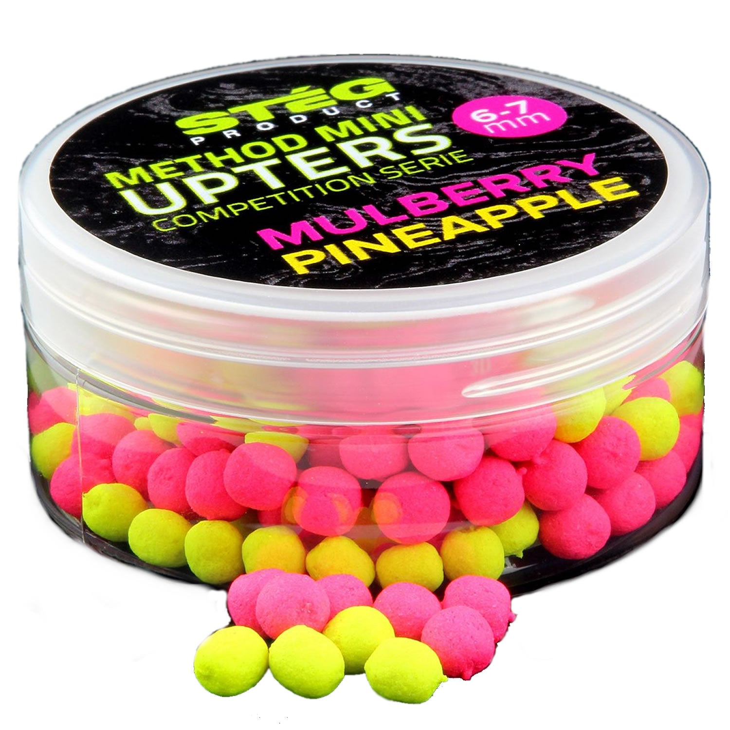 Wafters Steg Method Mini Upters Competition Serie, Fragute &amp; Ananas, 6-7mm, 25g 
