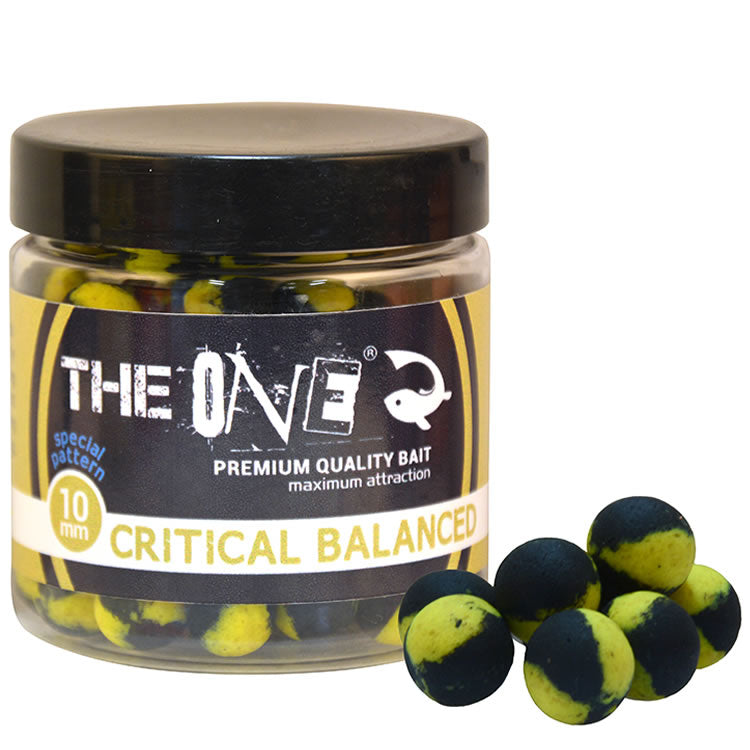 Wafters THE ONE Critical Balanced, Galben / Negru, Honey / Halibut, 10mm, 50g