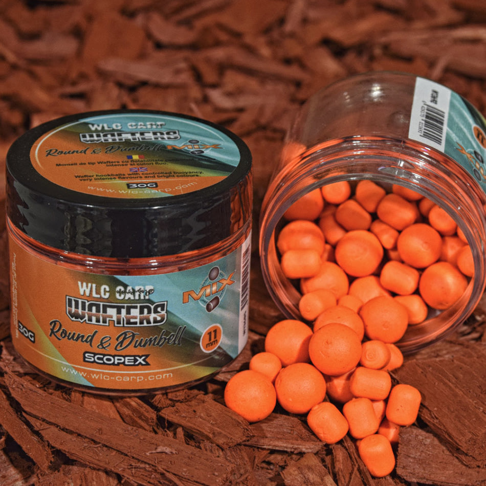 Wafters WLC Mix Round &amp; Dumbell, Scopex, 8mm, 30g