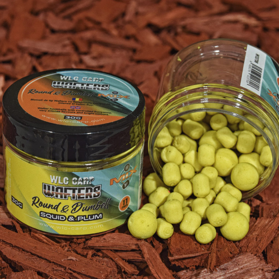 Wafters WLC Mix Round &amp; Dumbell, Squid &amp; Pruna, 11mm, 30g