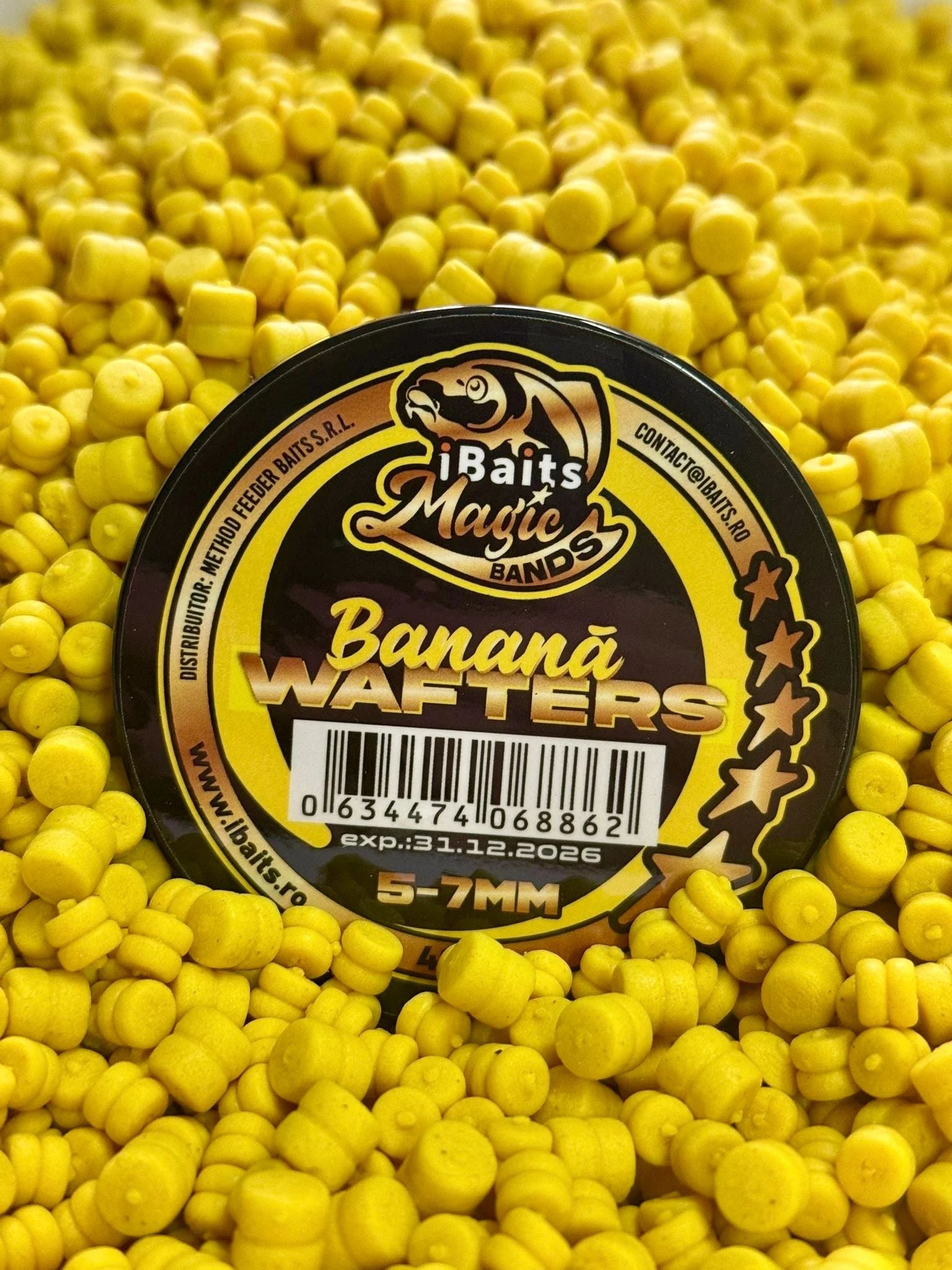 Wafters iBaits Magic Bands, Banana, 5-7mm, 40ml