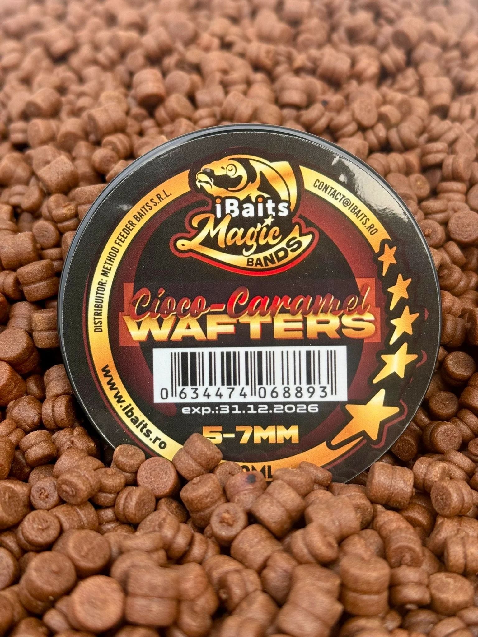 Wafters iBaits Magic Bands, Cioco Caramel, 5-7mm, 40ml