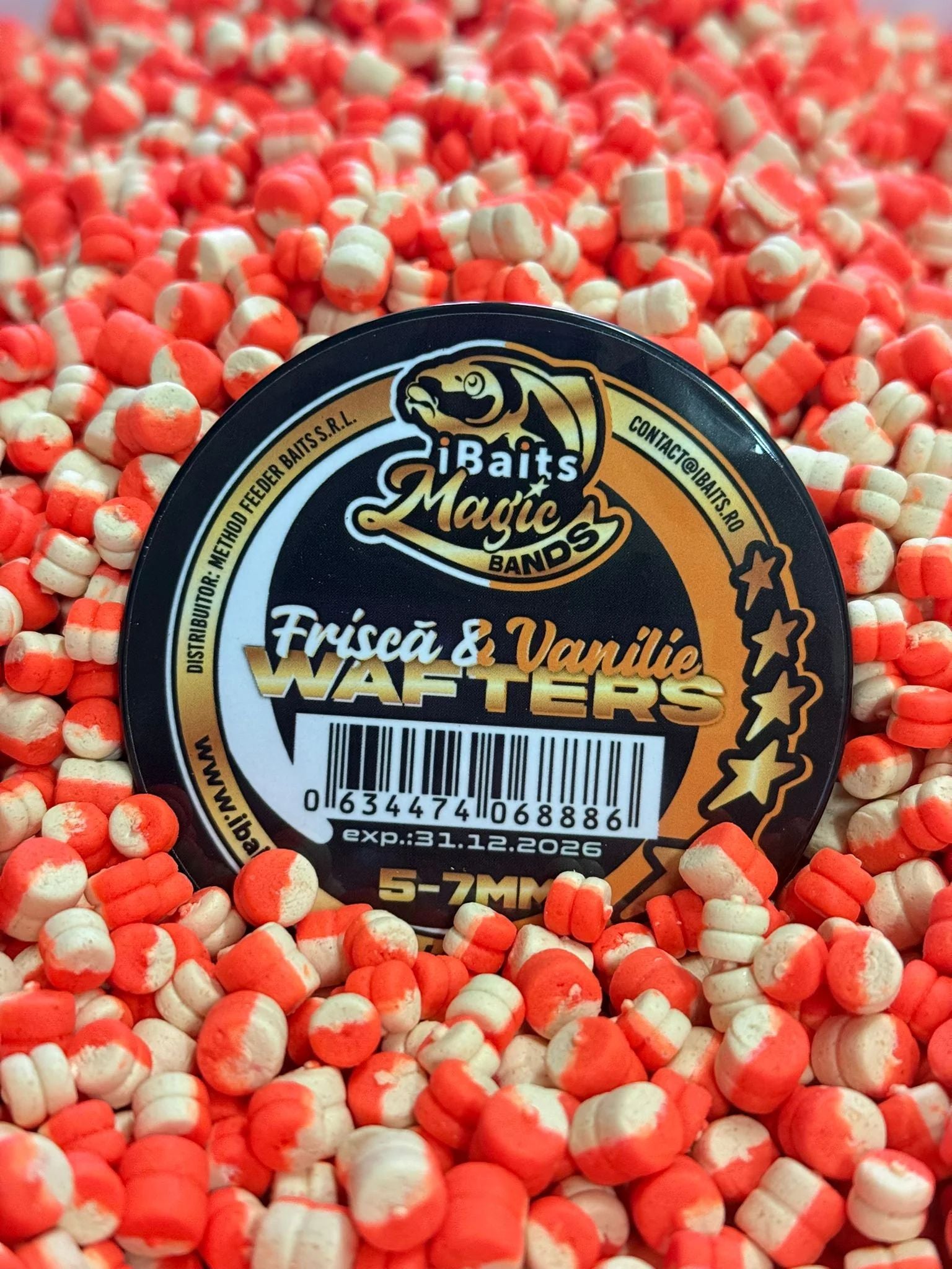 Wafters iBaits Magic Bands, Frisca Vanilie, 5-7mm, 40ml